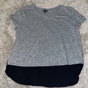 Express Grey Cotton/Polyester T-Shirt